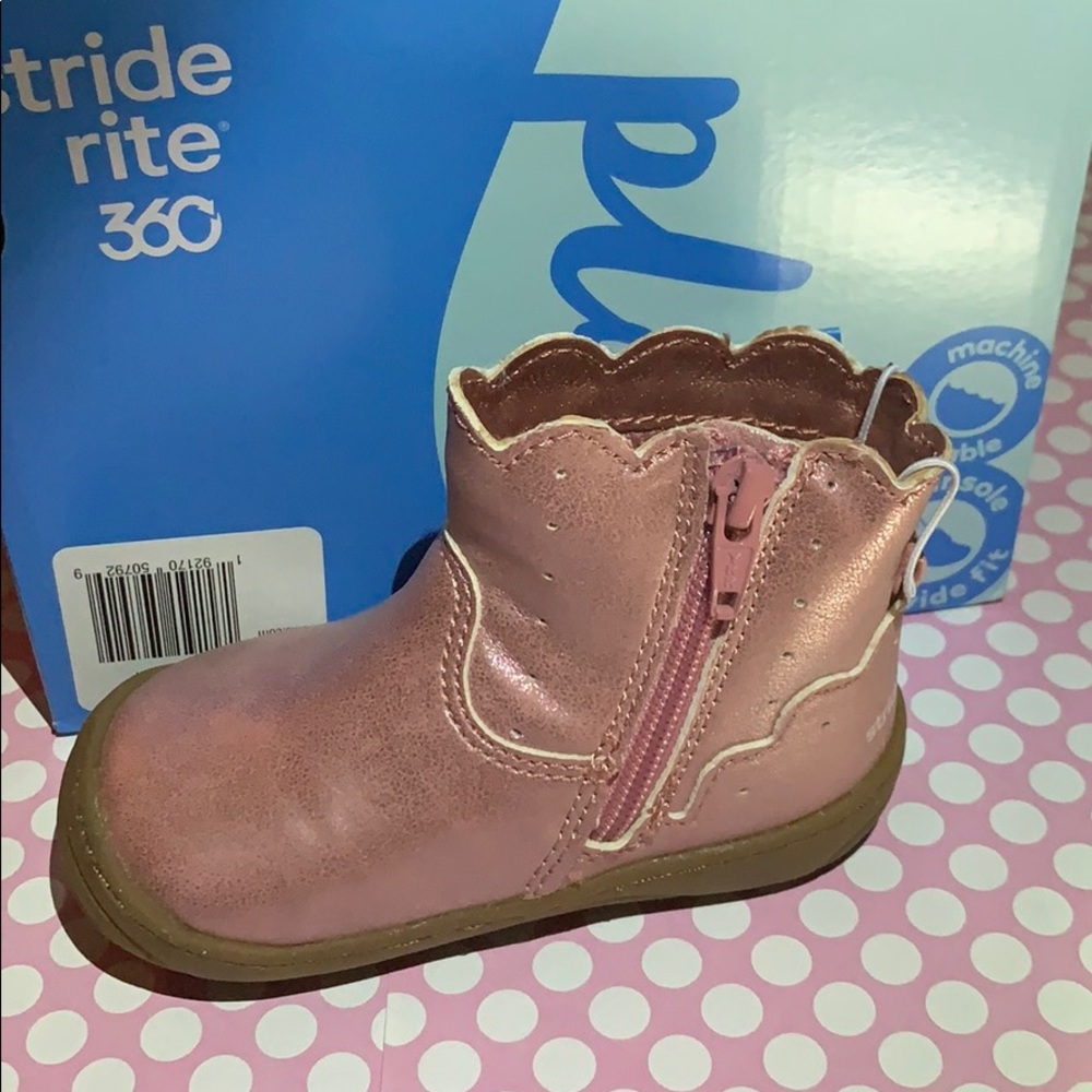 Stride Rite Pink Booties - Picture 3 of 6